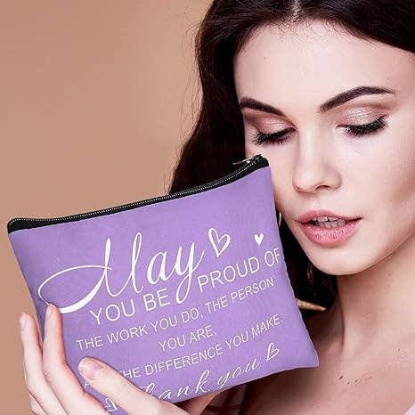 Crover - Canvas Makeup Bags – Motivational Quote Design