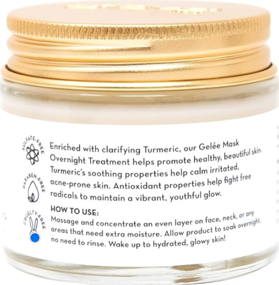 Crover - K-Beauty Overnight Hydration Gelée Mask with Turmeric