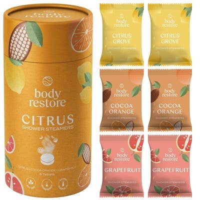This is Beauty - Body Restore Shower Steamers with 100% Natural Essential Oil Citrus 6ct - New