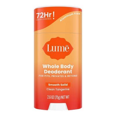 This is Beauty - Lume Whole Body Women's Smooth Solid Deodorant Clean Tangerine Scent 2.6oz - Imperfect Container