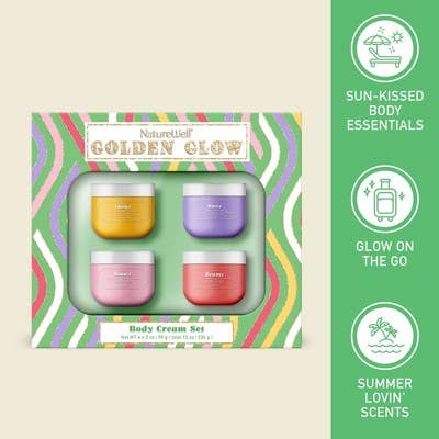 This is Beauty - NatureWell Bath and Body Gift Sets Golden Glow 4ct - Imperfect Box