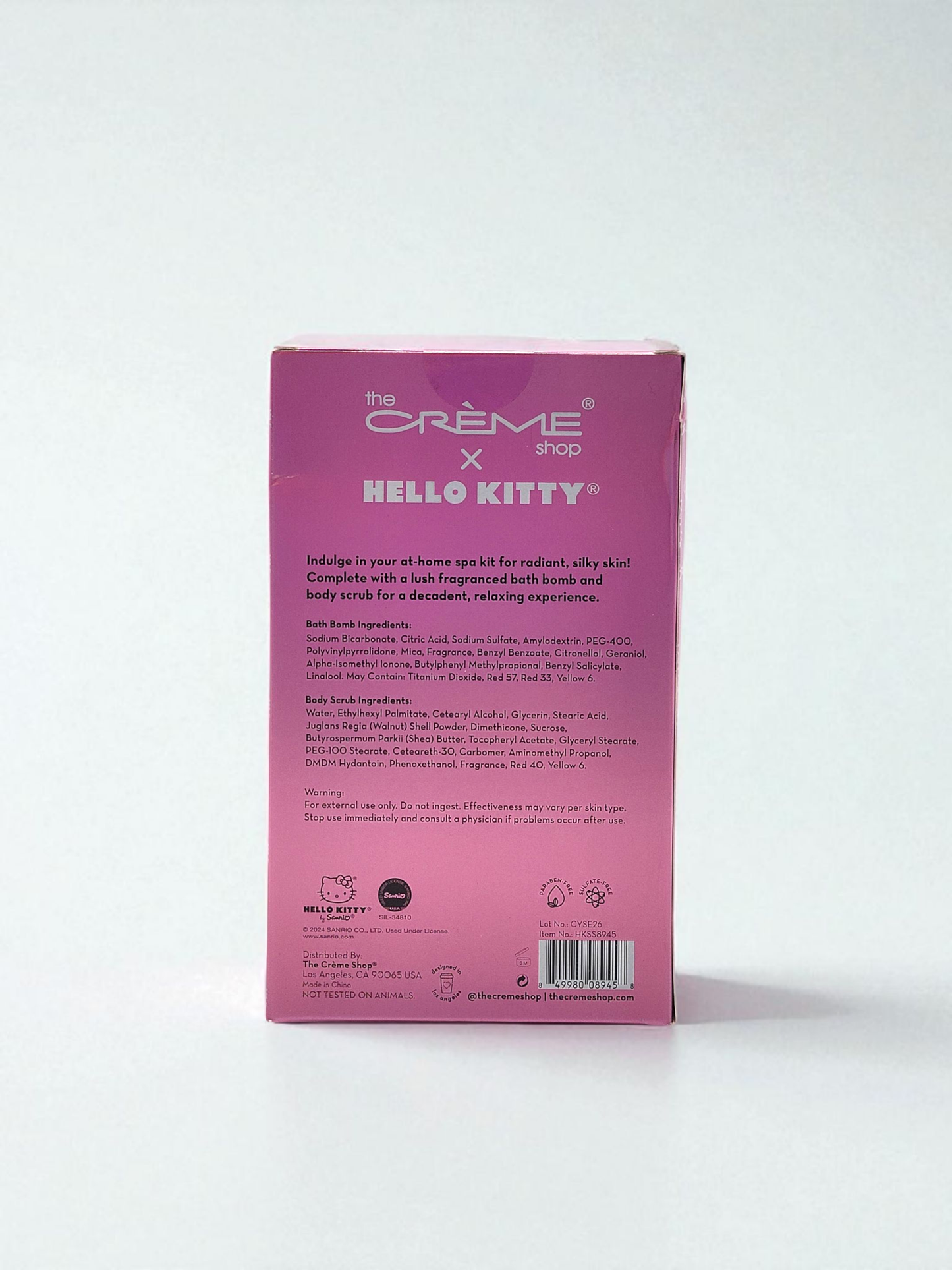 Crover - Hello Kitty Spa Valentine's Gift Set, Rosy Strawberry