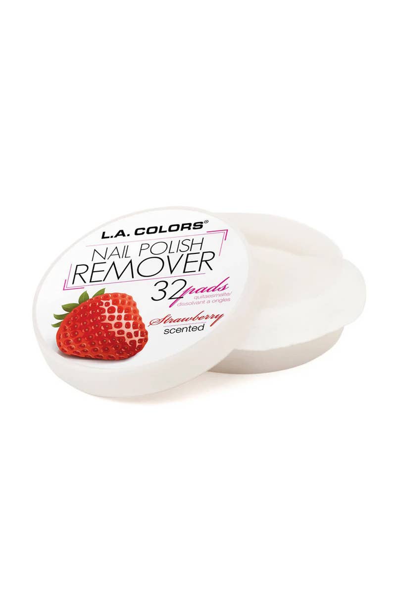 PINEAPPLE Beauty - LA Colors CNR962 Strawberry Nail Polish Remover 32 Pads - 3