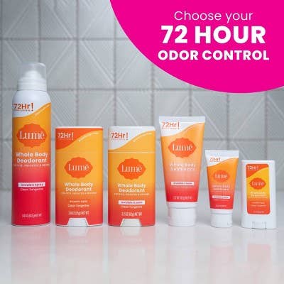 This is Beauty - Lume Whole Body Women's Smooth Solid Deodorant Clean Tangerine Scent 2.6oz - Imperfect Container