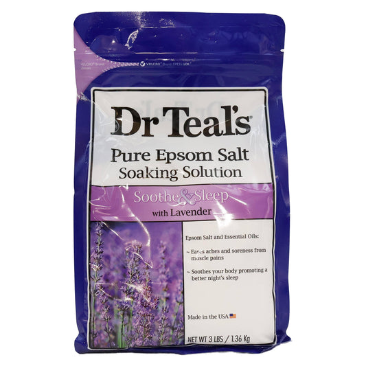 KT Supply - Dr Teals Epsom Salt Soaking Solution SootheLavender,3 LB.