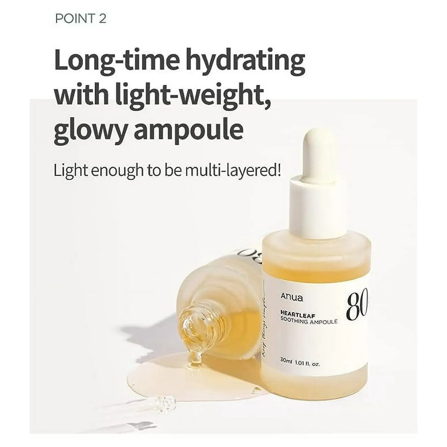KPurity - Anua Heartleaf 80 Soothing Ampoule Hydration Serum (30ml)