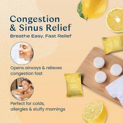 This is Beauty - Body Restore Shower Steamers with 100% Natural Essential Oil Citrus 6ct - New