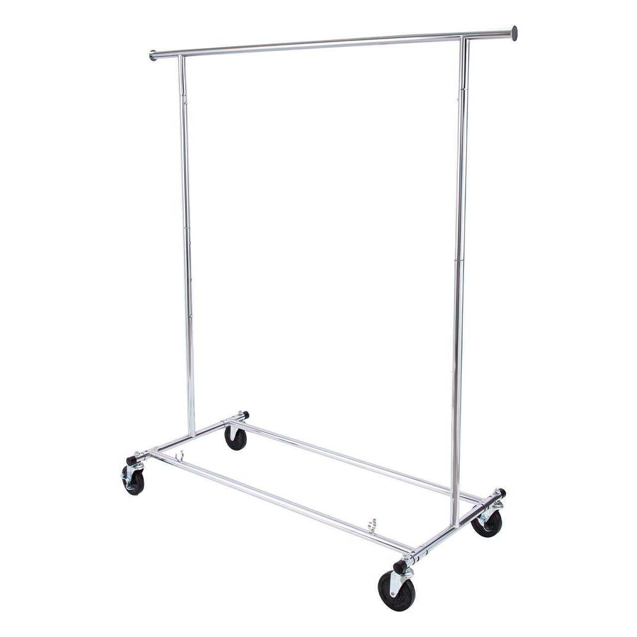 Store Supply Warehouse - Economy Chrome Single-Rail Collapsible Salesman Rack