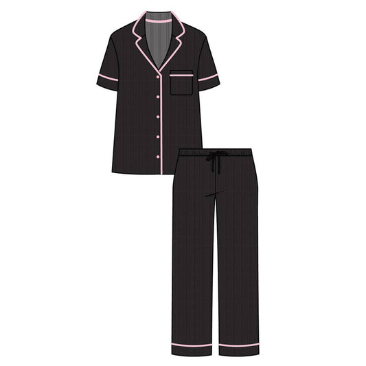 JOIA ACCESSORIES - SHORTSLEEVE NOTCH COLLAR CAPRI SLEEPWEAR PAJAM, RPCS7002 51