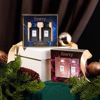 This is Beauty - Fine'ry. Mini EDP Duo Gift Set Rosa Lina + Flower Bed 2pc - Imperfect Box