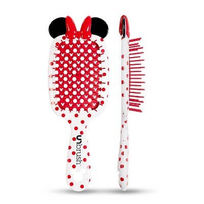 This is Beauty - UNbrush Minnie Mouse Detangling Hair Brush White - New