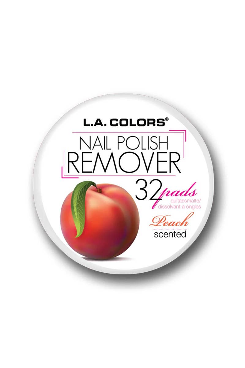 PINEAPPLE Beauty - LA Colors CNR964 Peach Nail Polish Remover 32 Pads - 3 pcs