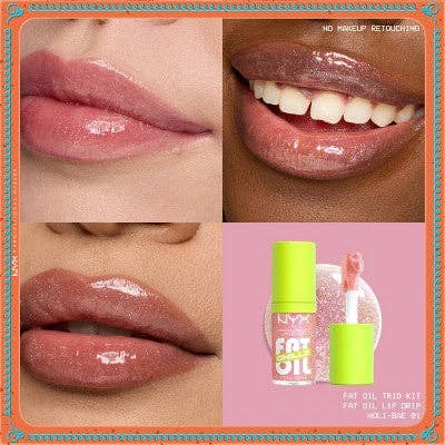 This is Beauty - NYX Professional Makeup Fat Oil Lip Drip Holiday Trio Lip Gloss 3 pc - Imperfect Box