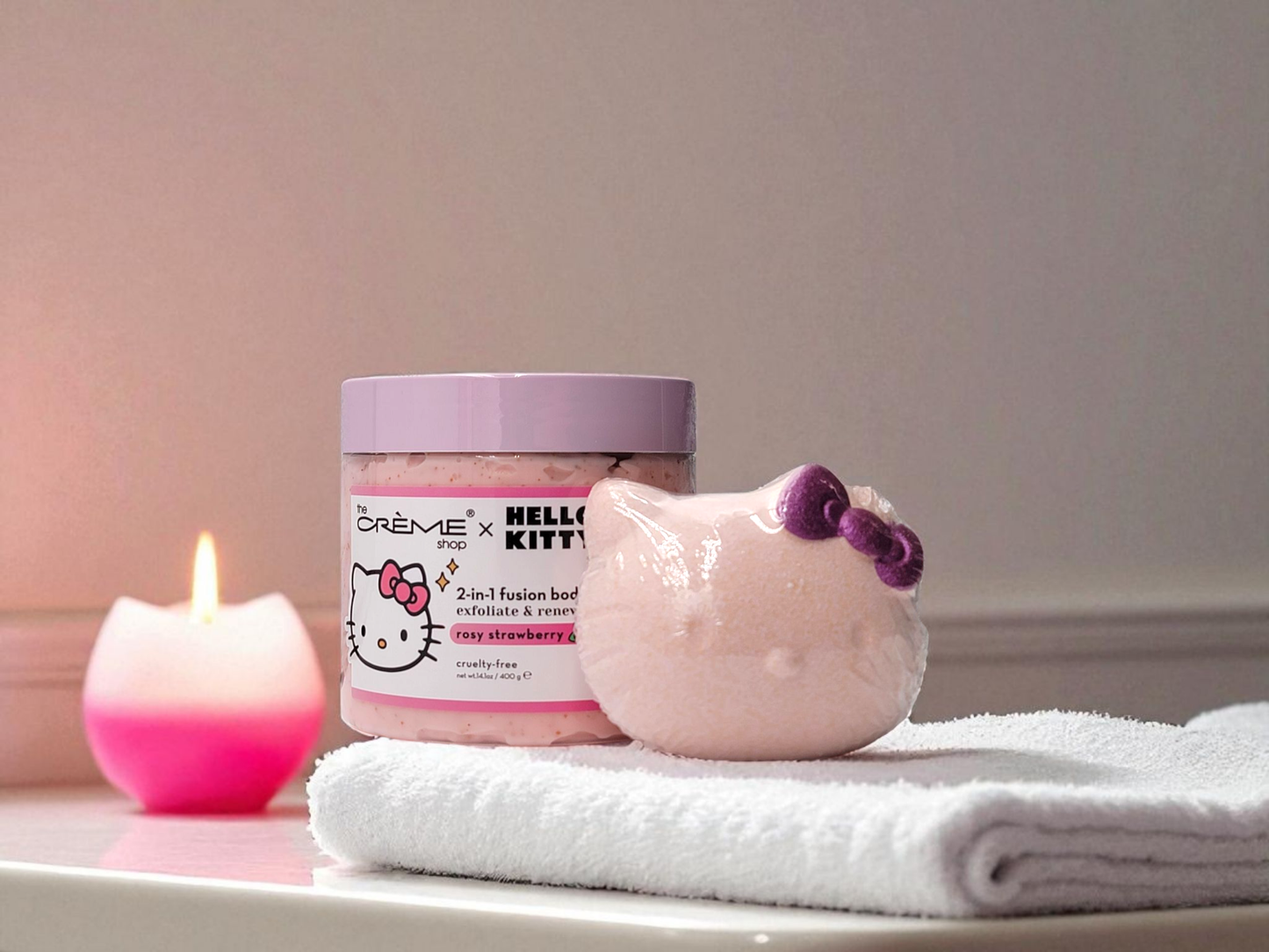 Crover - Hello Kitty Spa Valentine's Gift Set, Rosy Strawberry