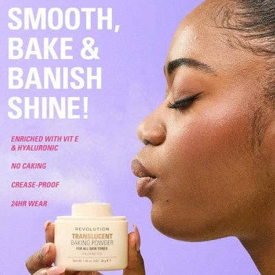 This is Beauty - Makeup Revolution Loose Baking Powder Banana 1.05oz - Imperfect Container