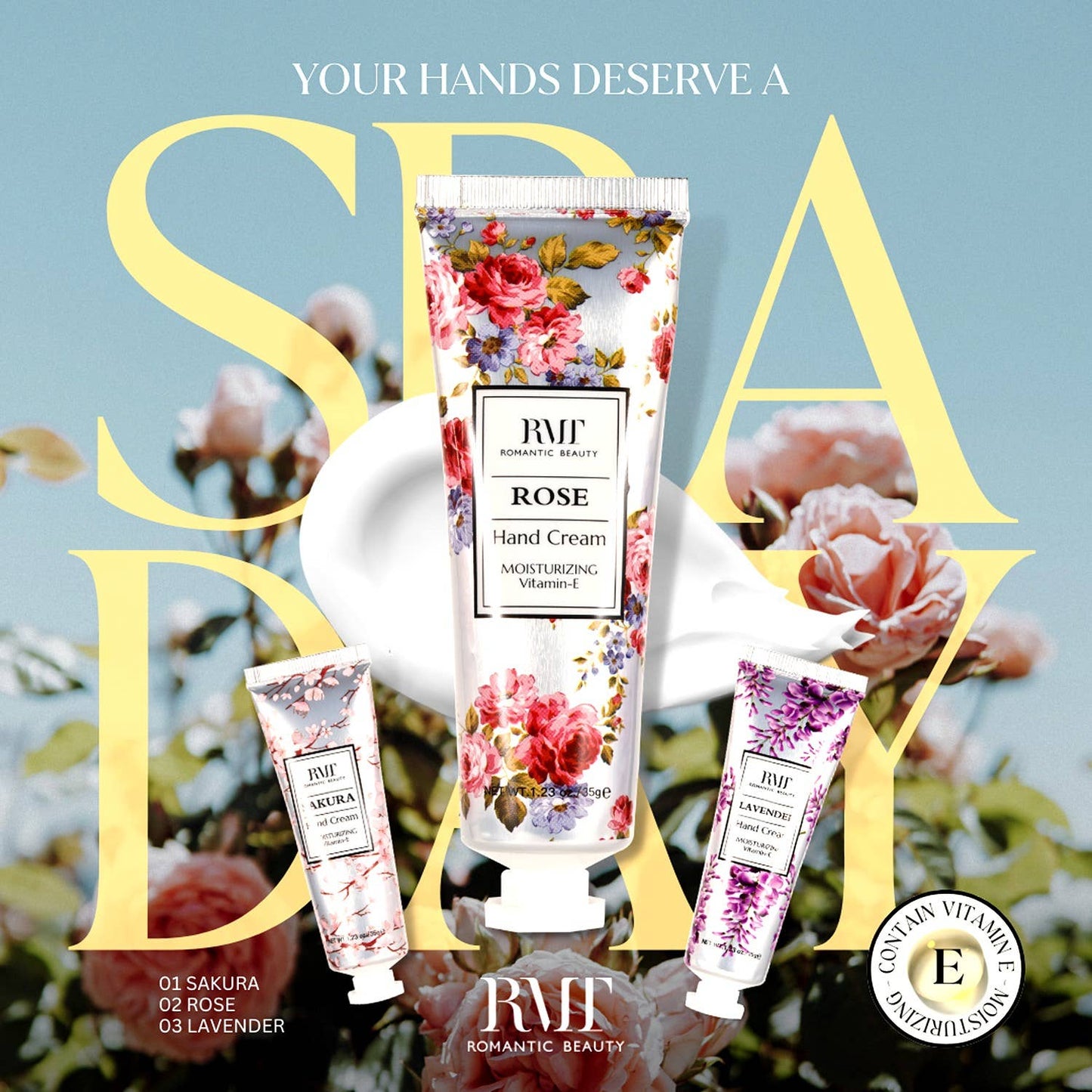 Diacly - 24 PC Blossomes Spa Day Hand Cream Romantic Beauty
