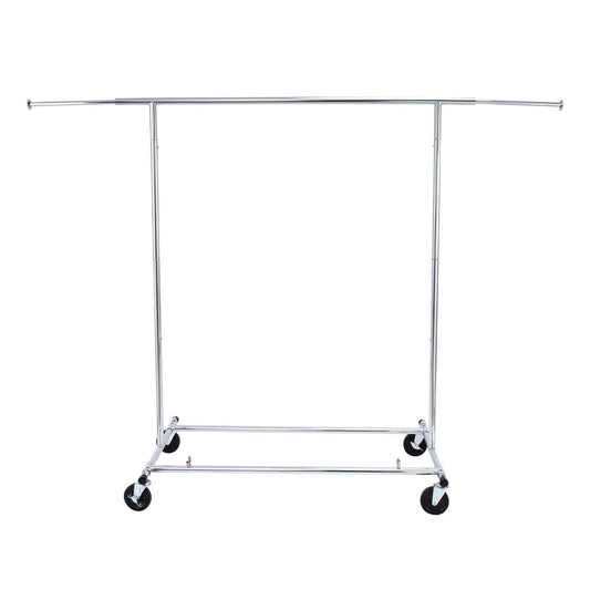 Store Supply Warehouse - Economy Chrome Single-Rail Collapsible Salesman Rack