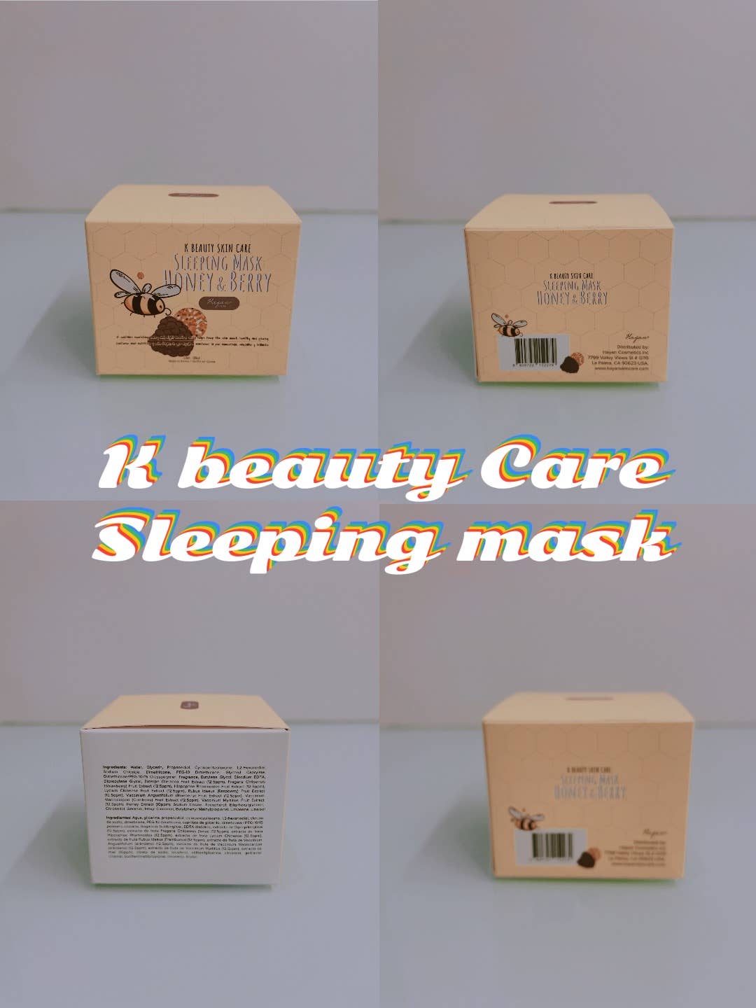 KPurity - K-Beauty Skin Care Sleeping Mask – Honey & Berry