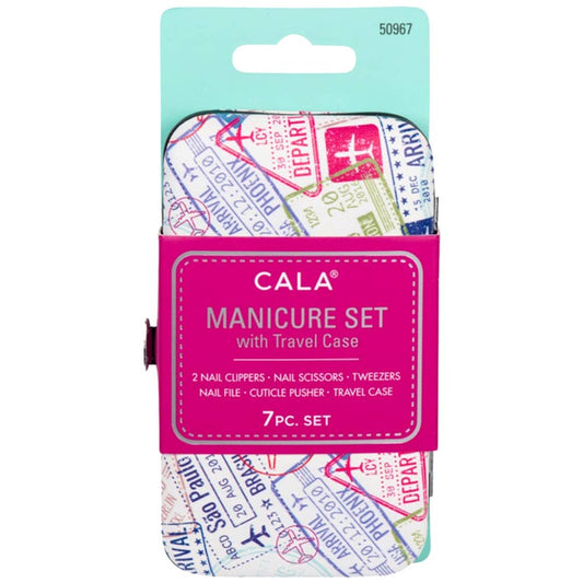 JOIA ACCESSORIES - CALA MANICURE SET WITH TRAVEL CASE WORLD TRAVELER, 50967