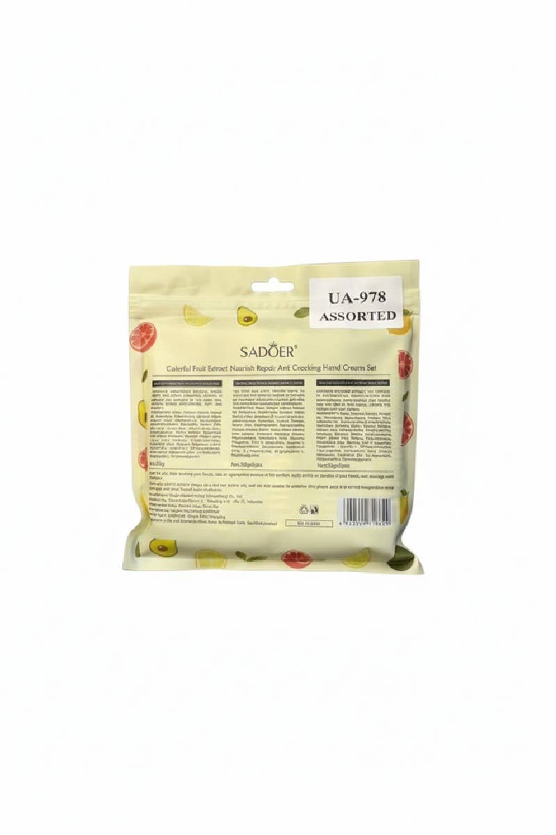 42POPS - ._ 0212 Fruit Extract Nourish Repair Hand Cream Set (Pack Of 5) SI-2