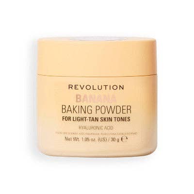 This is Beauty - Makeup Revolution Loose Baking Powder Banana 1.05oz - Imperfect Container
