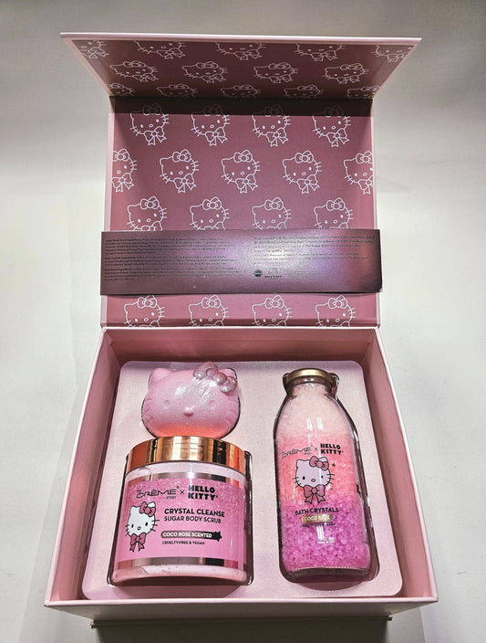 Crover - Hello Kitty Luxury Spa Gift Set with Bath Bomb & Scrub