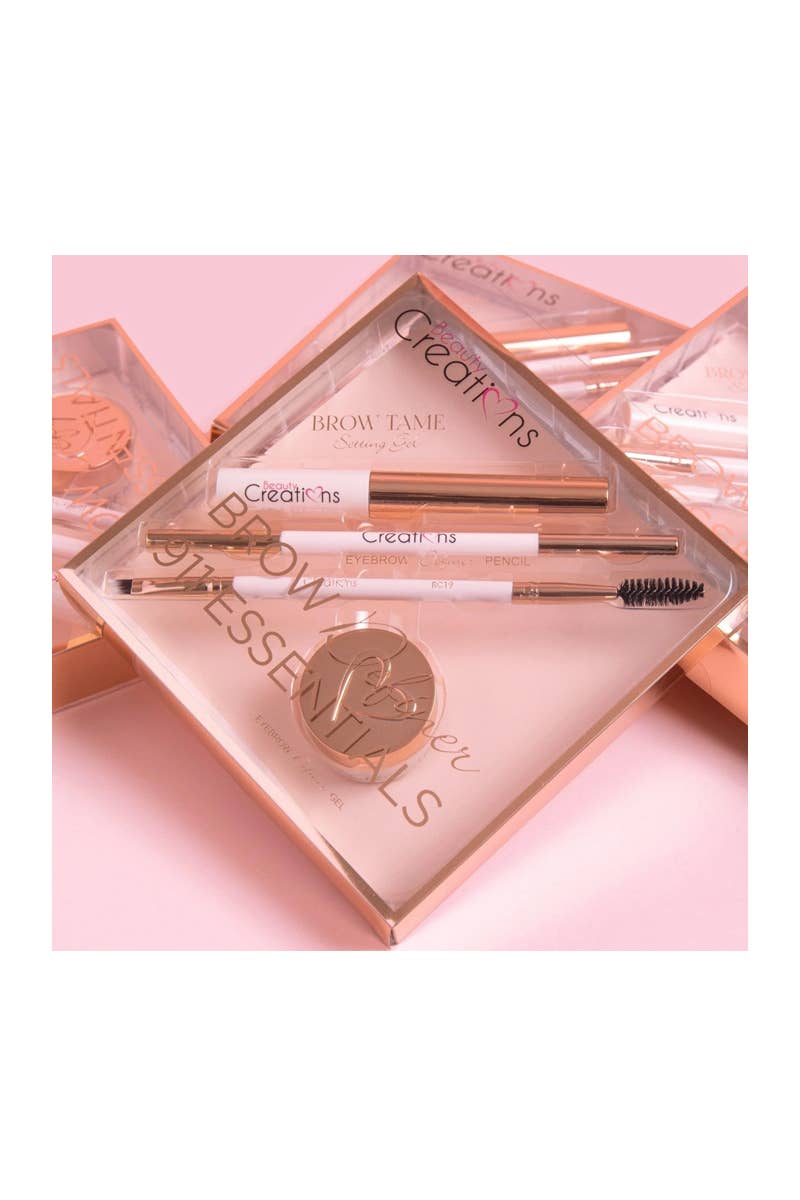 PINEAPPLE Beauty - Beauty Creations BES-5 Brow Definer Kit Dark Brown - 6pc