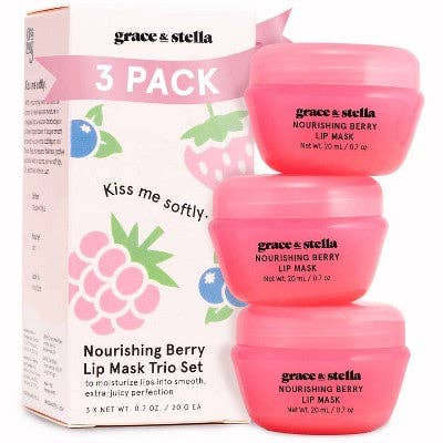 This is Beauty - Grace & Stella Nourishing Berry Lip Mask 0.7oz/3ct - New