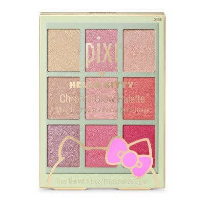 This is Beauty - Pixi + Hello Kitty Chrome Glow Palette 0.9oz - Imperfect Box