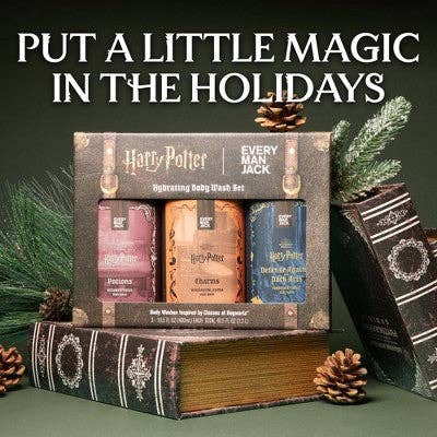 This is Beauty - Every Man Jack Harry Potter Holiday Body Wash Gift Set 3ct - Imperfect Box