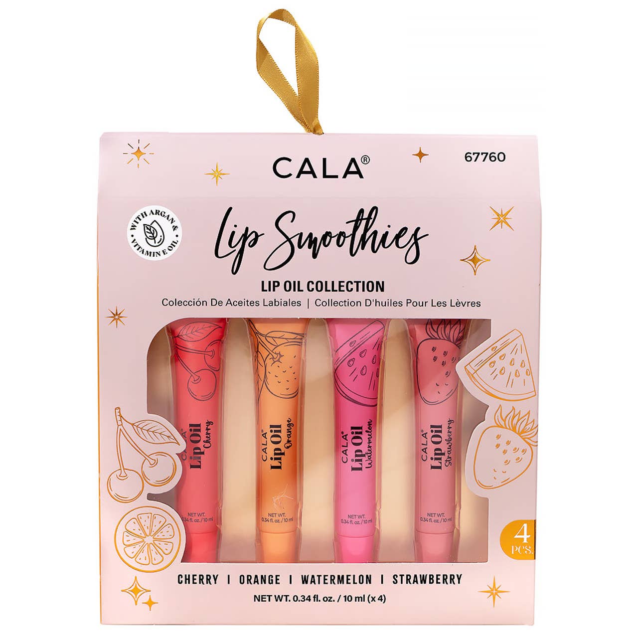 Best Beauty Group - CALA Lip Fruity Smoothies Lip Oils (Pack of 4)