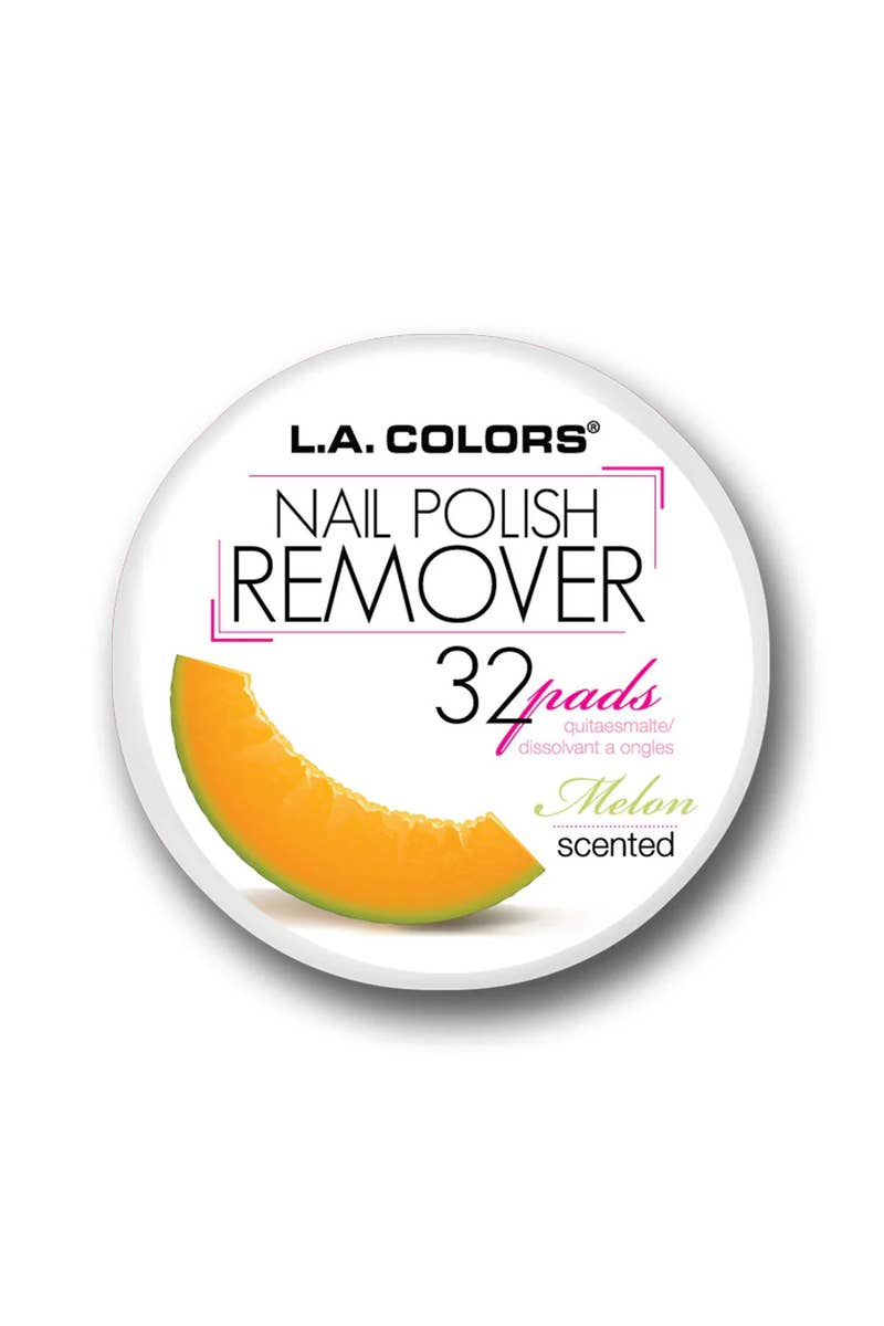 PINEAPPLE Beauty - LA Colors CNR965 Melon Nail Polish Remover 32 Pads - 3 pcs