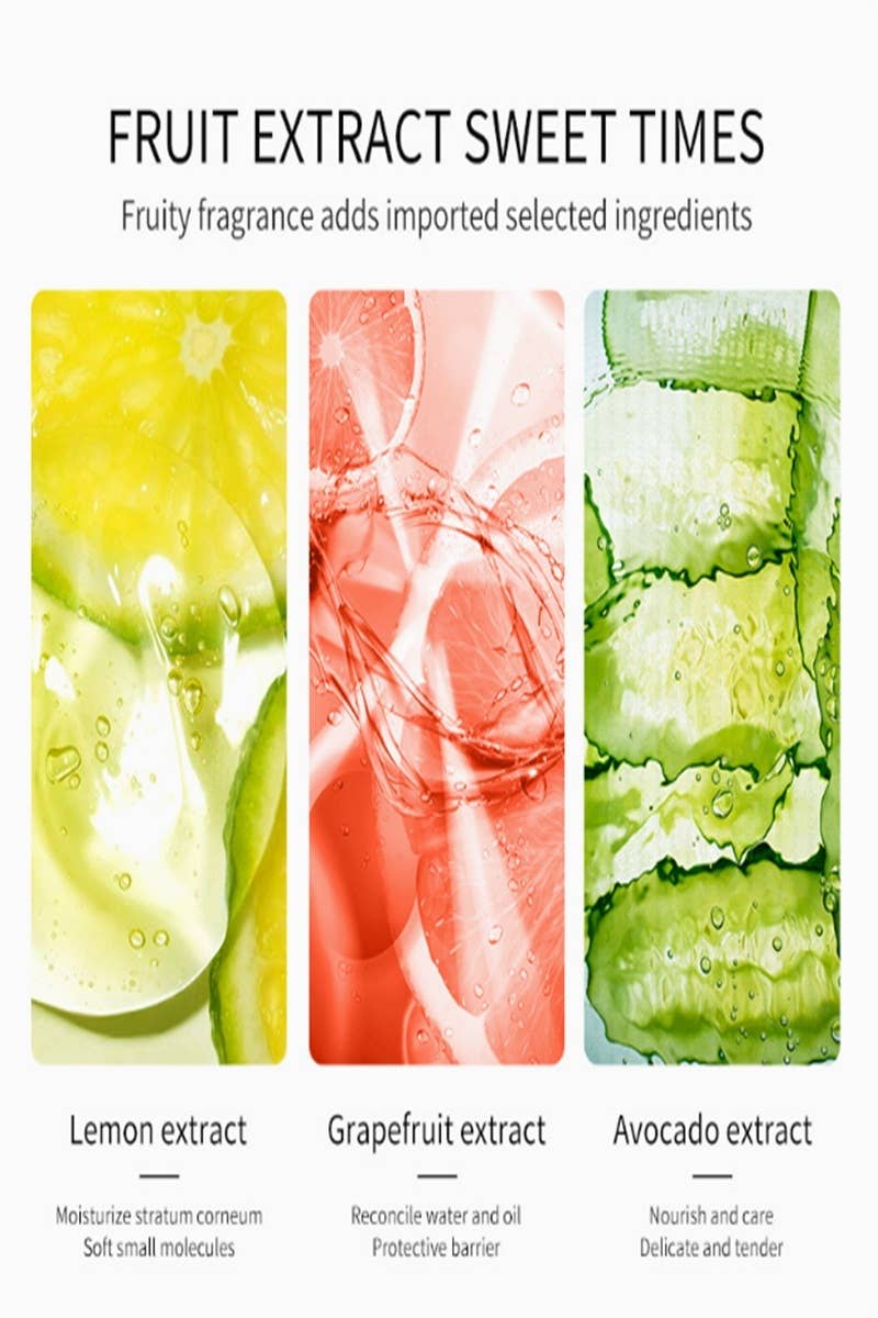 42POPS - ._ 0212 Fruit Extract Nourish Repair Hand Cream Set (Pack Of 5) SI-2