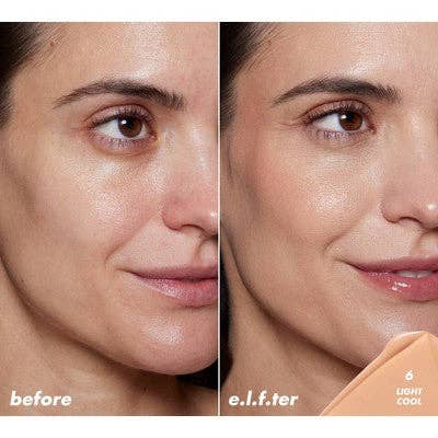 This is Beauty - E.l.f. Halo Glow Skin Tint Light Coverage Foundation - Mineral SPF 50 - 6 Light Cool - 1 fl oz