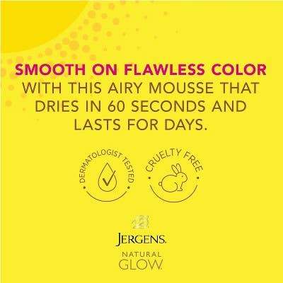 This is Beauty - Jergens Natural Glow Instant Moisturizing Self Tanner Tanning Foam Deep Bronze 6 fl oz - New