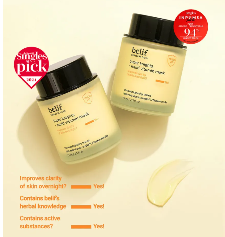 Best Beauty Group - BELIF Super Knights Multi Vitamin Mask