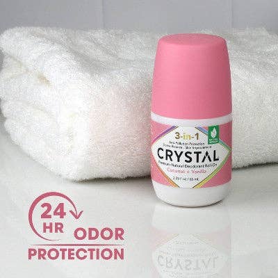 This is Beauty - Crystal 3-in-1 Natural Mineral Roll-On Deodorant Coconut + Vanilla 2.25 fl oz - New