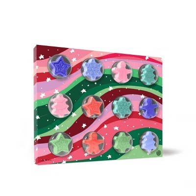 This is Beauty - Da Bomb Bath Fizzers Bath Bomb Gift Set Rainbow Boxed Calendar Holiday Colors 12ct/18oz - Imperfect Box