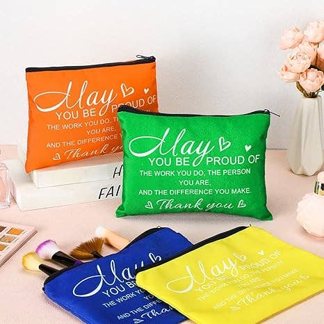 Crover - Canvas Makeup Bags – Motivational Quote Design